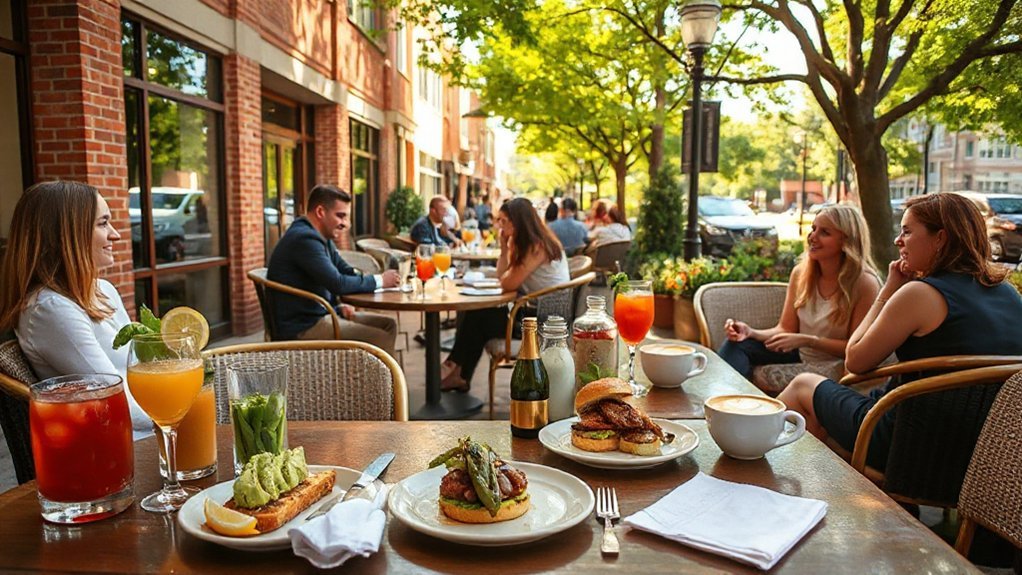 brunch cocktails and small plates