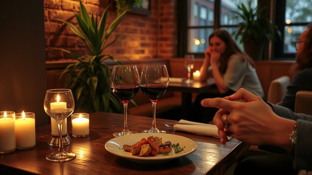 candlelit neighborhood dining experience