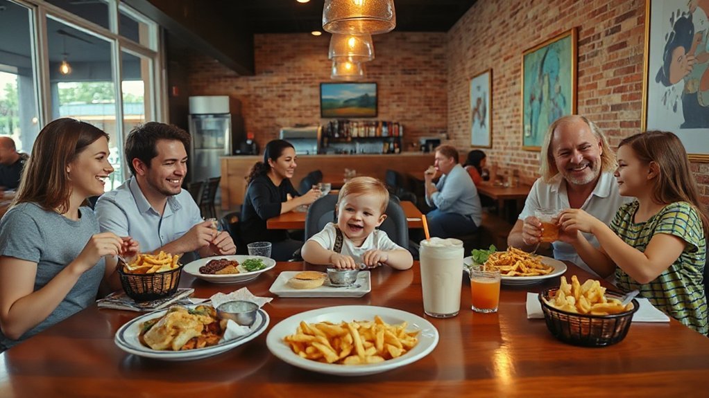 casual family friendly dining