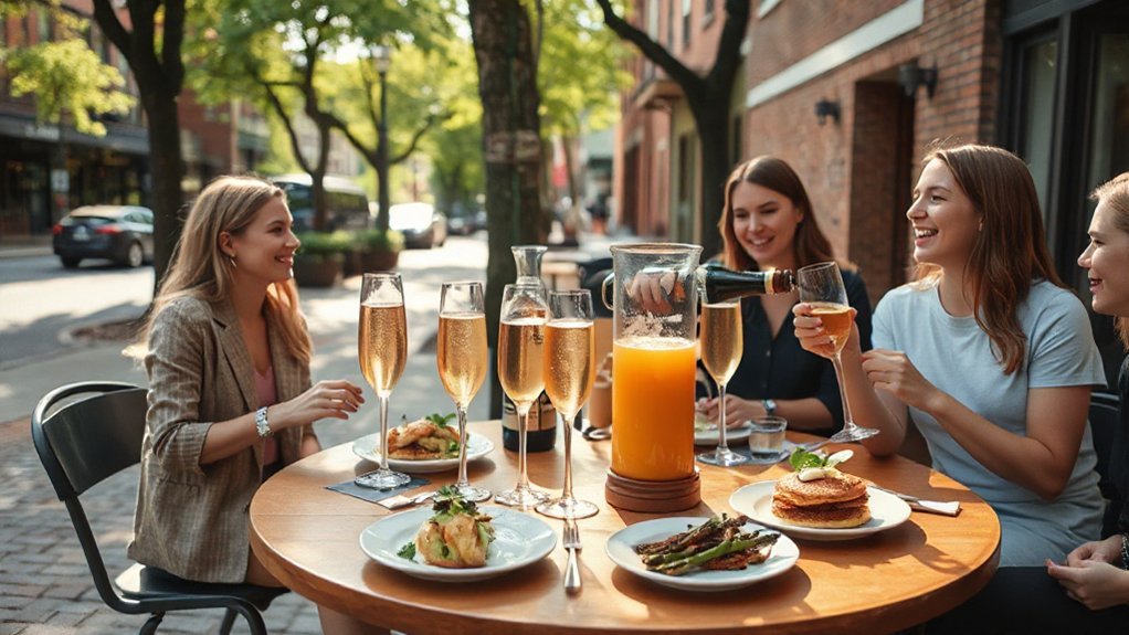 charming bistros with mimosas