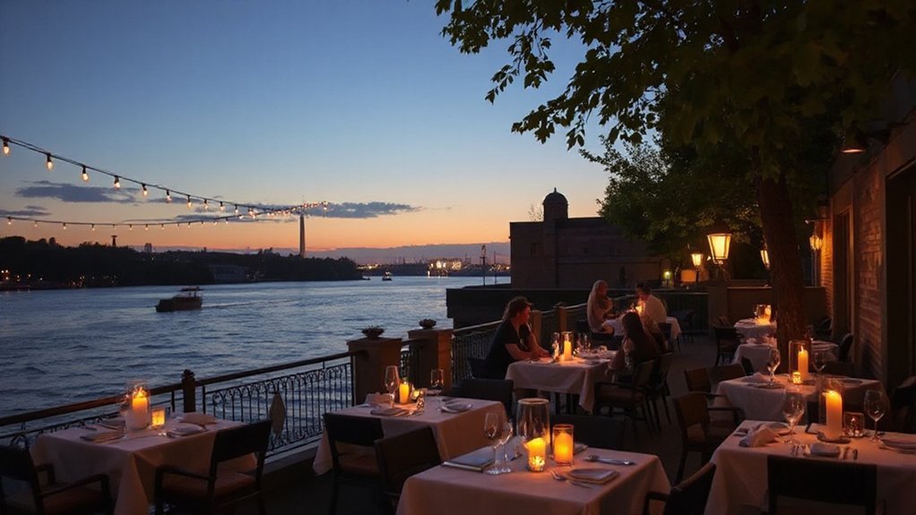cinematic riverside dining experience