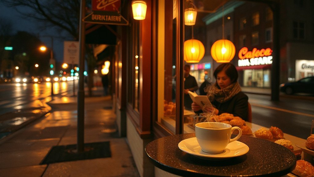 cozy late night coffee haven