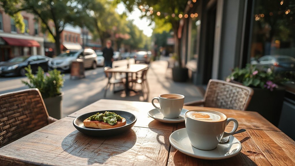cozy patio cafe experience