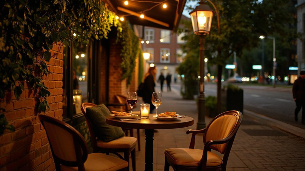 cozy quiet bistro conversations