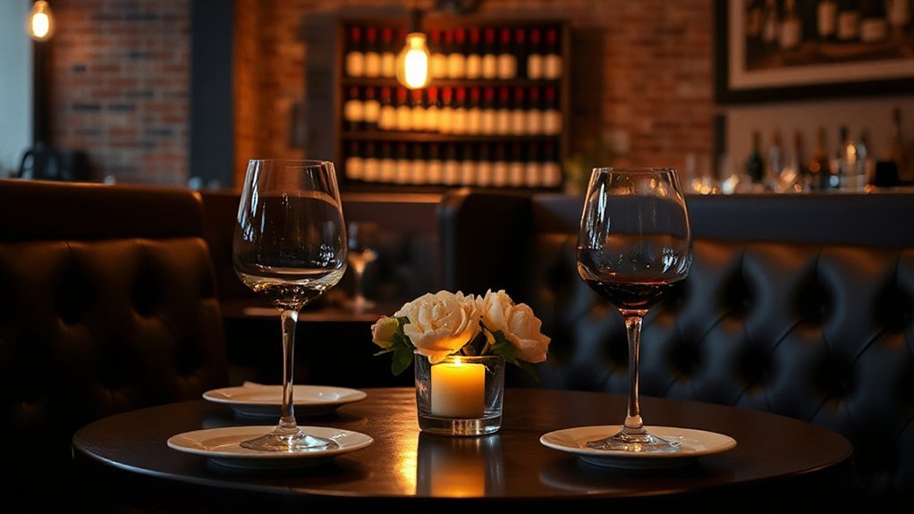 cozy wine romantic ambiance