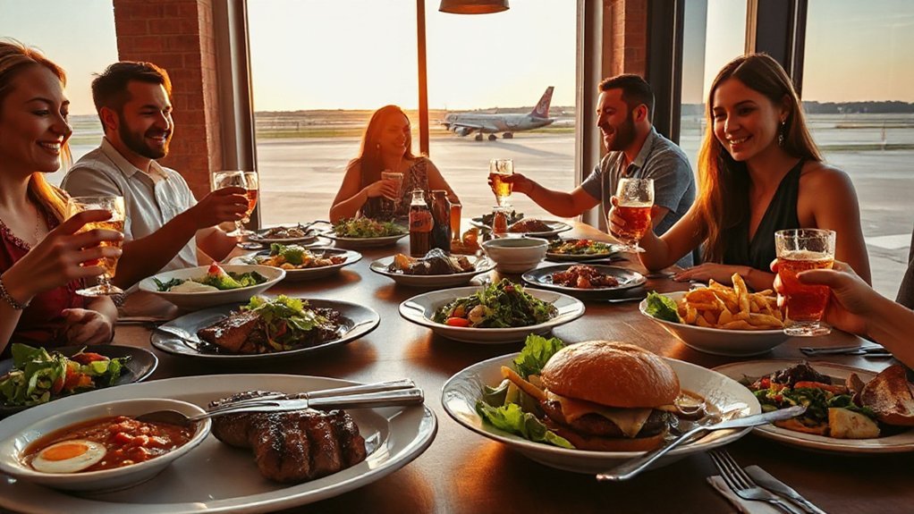 Best Places to Eat Near Dulles Airport Before or After a Flight