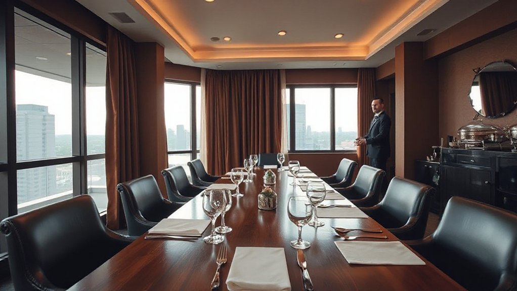 discreet dining for meetings