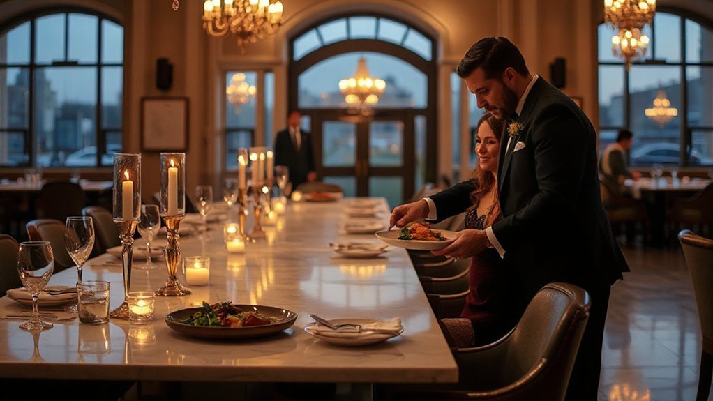 elegant dining for romance