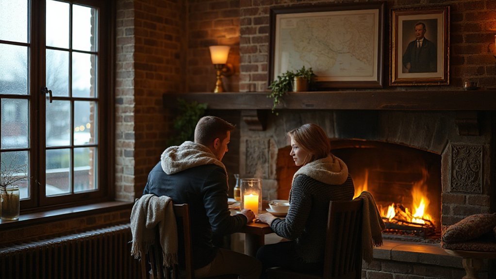 fireside dinner ambiance experience