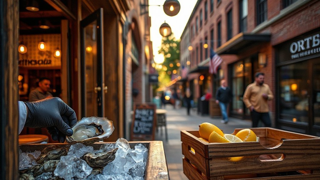 fresh seafood and oysters