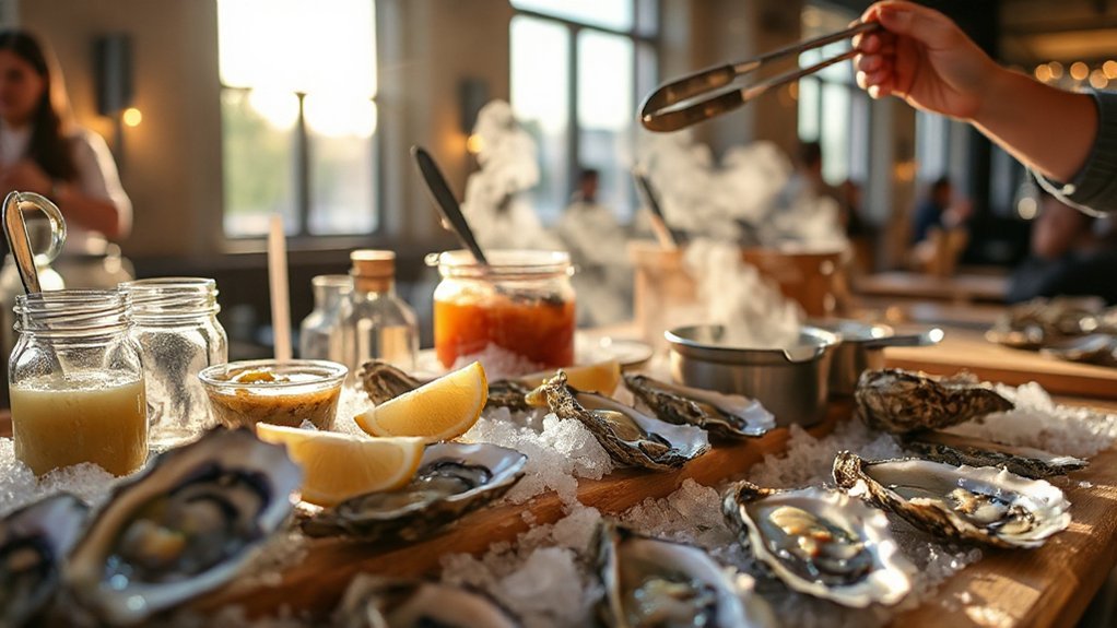 fresh shellfish tasting experience