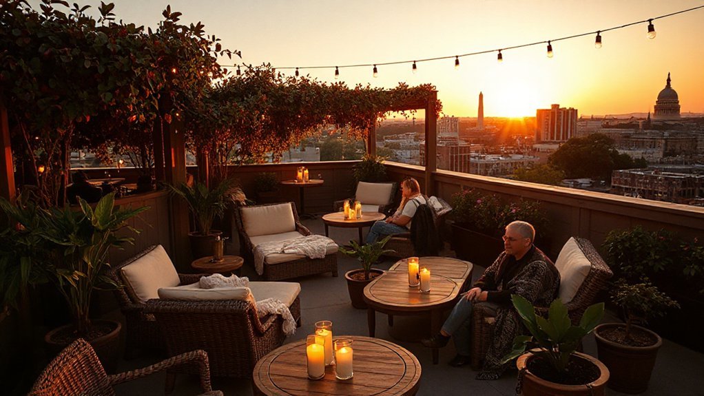 greenery soaked rooftop retreats