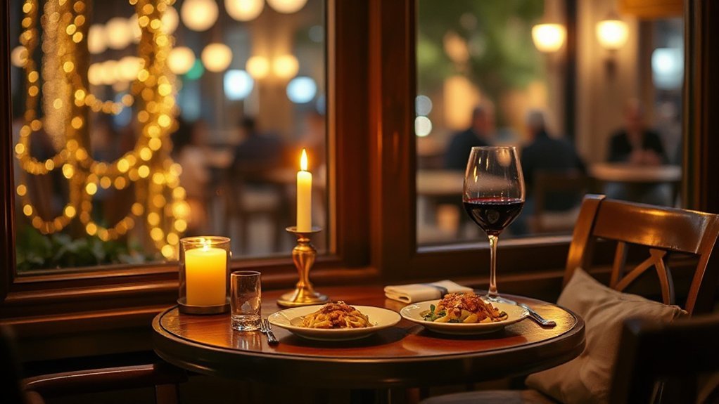 intimate candlelit bistro evenings