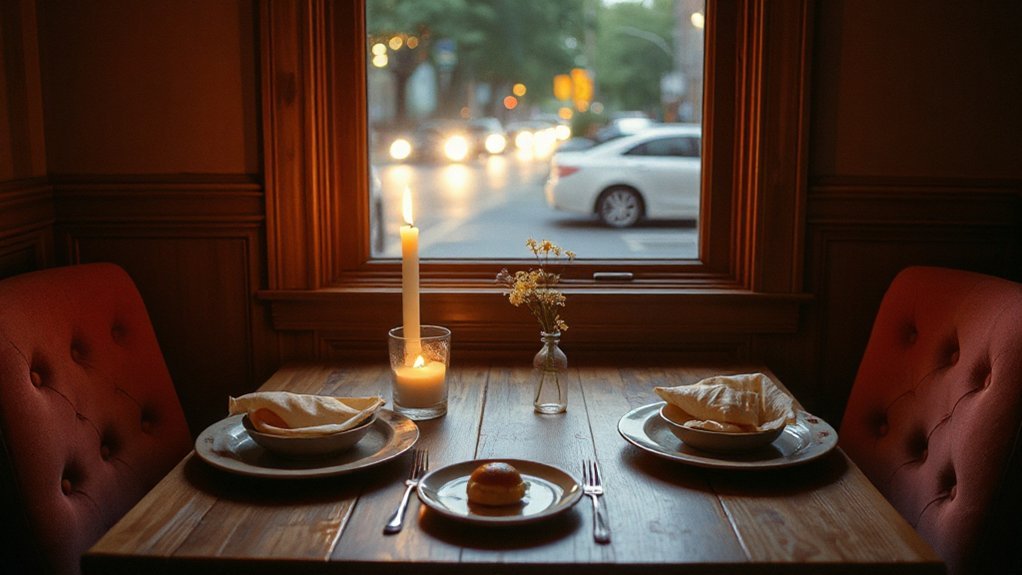 intimate dining engaging conversation