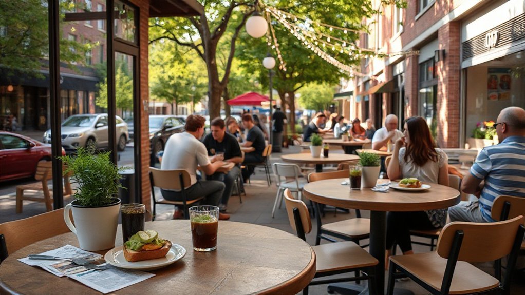 laid back weekend caf vibes