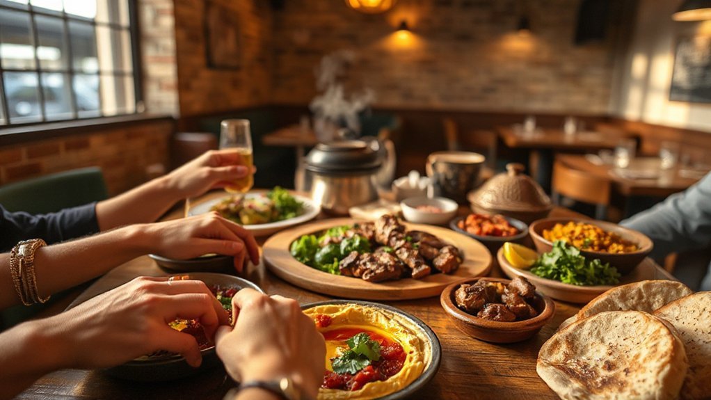 lebanese food warm atmosphere