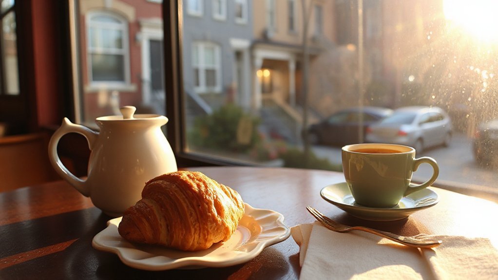 morning pastries and coffee
