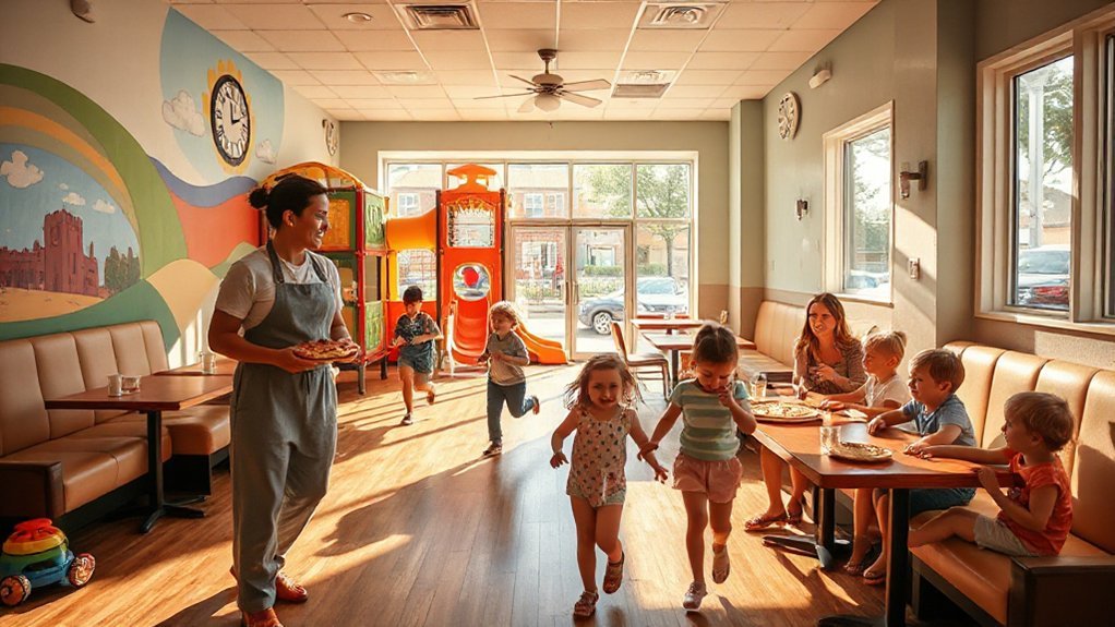 pizza with play areas