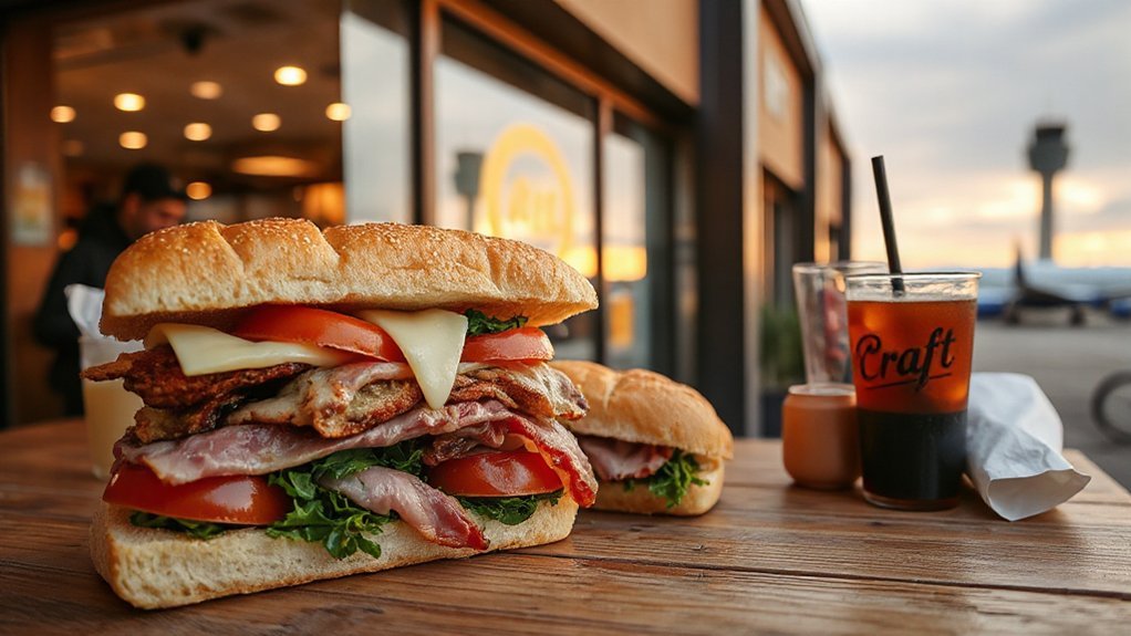 quick delicious sandwiches near dca