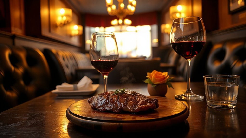 romantic steakhouse dining experience