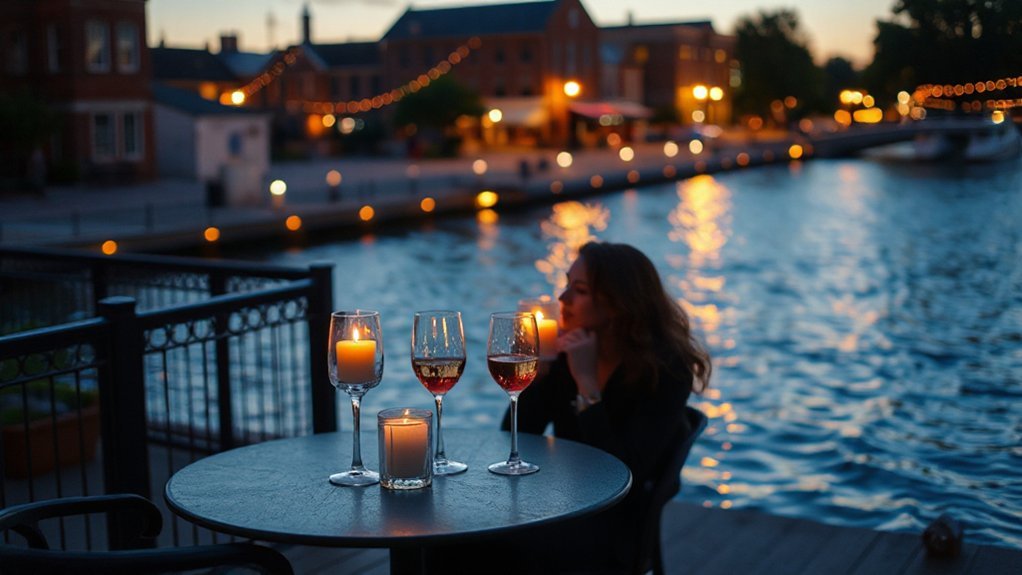 romantic waterfront dining experience