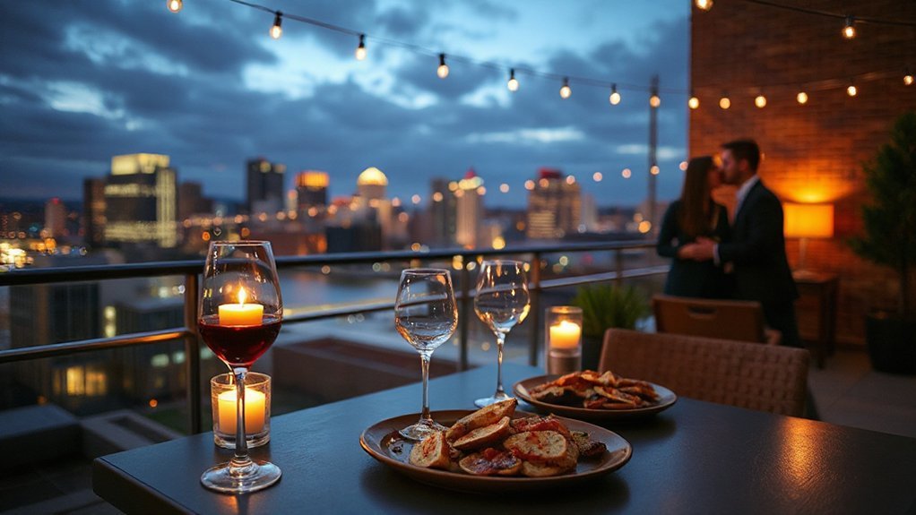 rooftop cocktails and sunsets