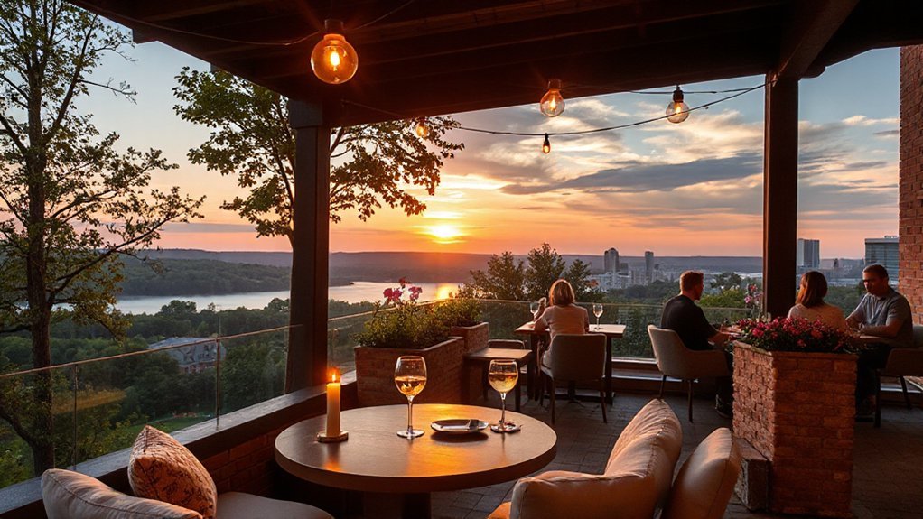 rooftop sunsets cocktails laughter