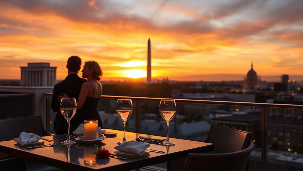skyline dining romantic ambiance