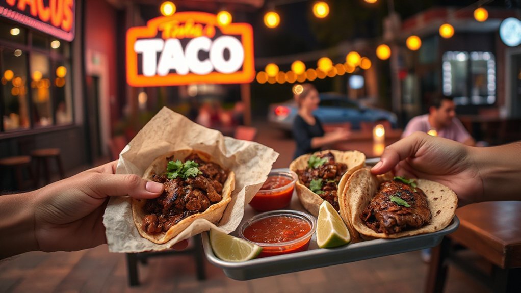 tacos bursting with flavor