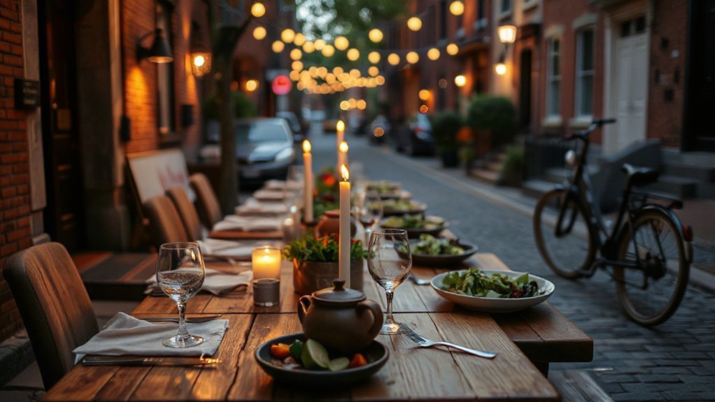 upscale seasonal dining experience