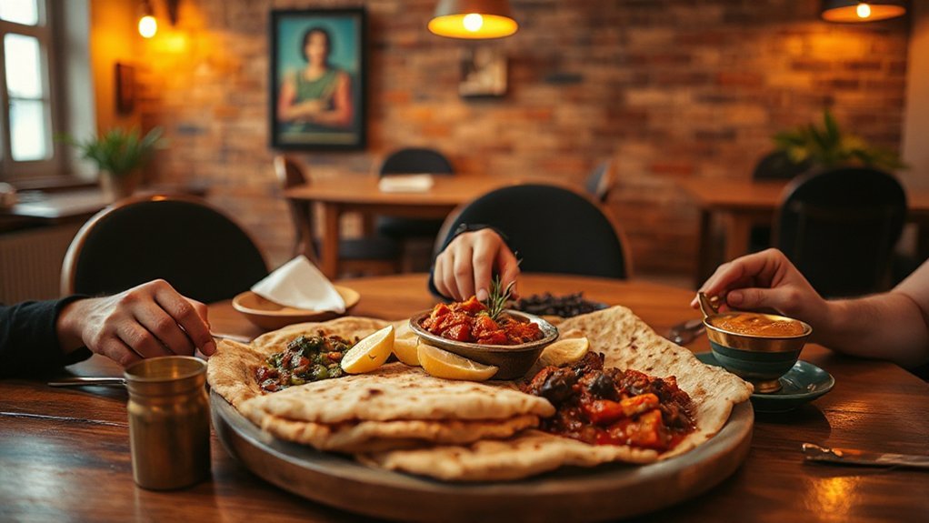 warm welcoming ethiopian feast