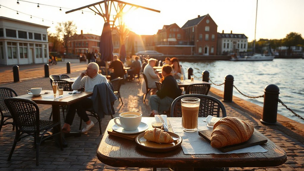 waterfront caf s and brunch