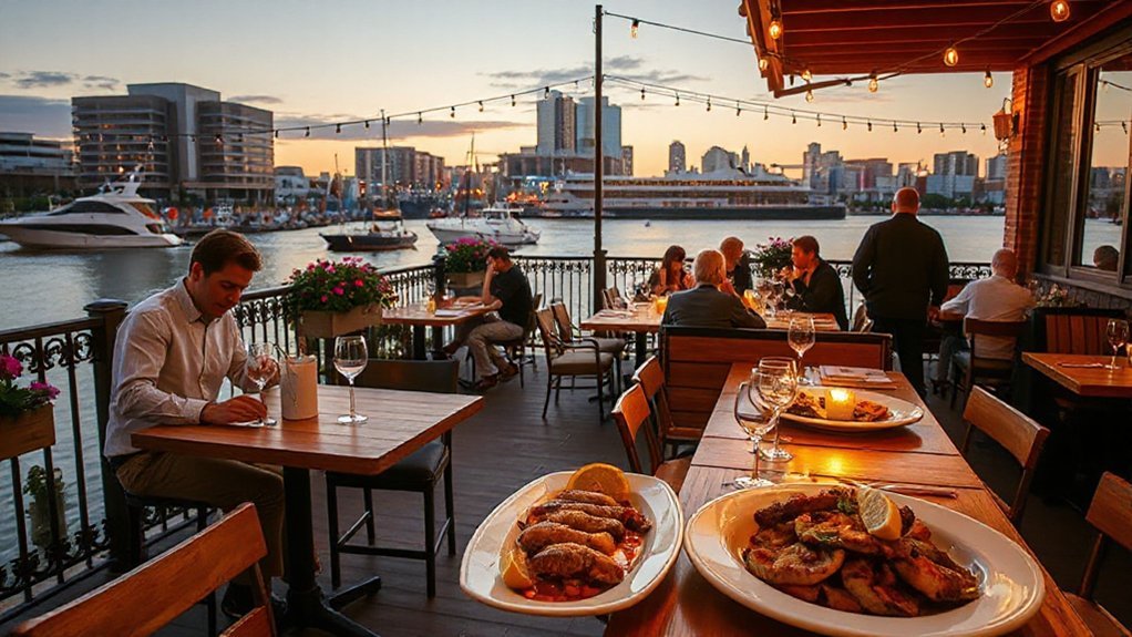 waterfront dining seafood delights
