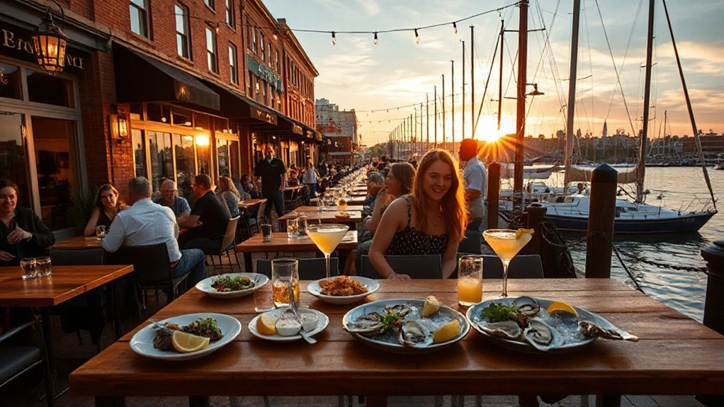 waterfront seafood dining experience